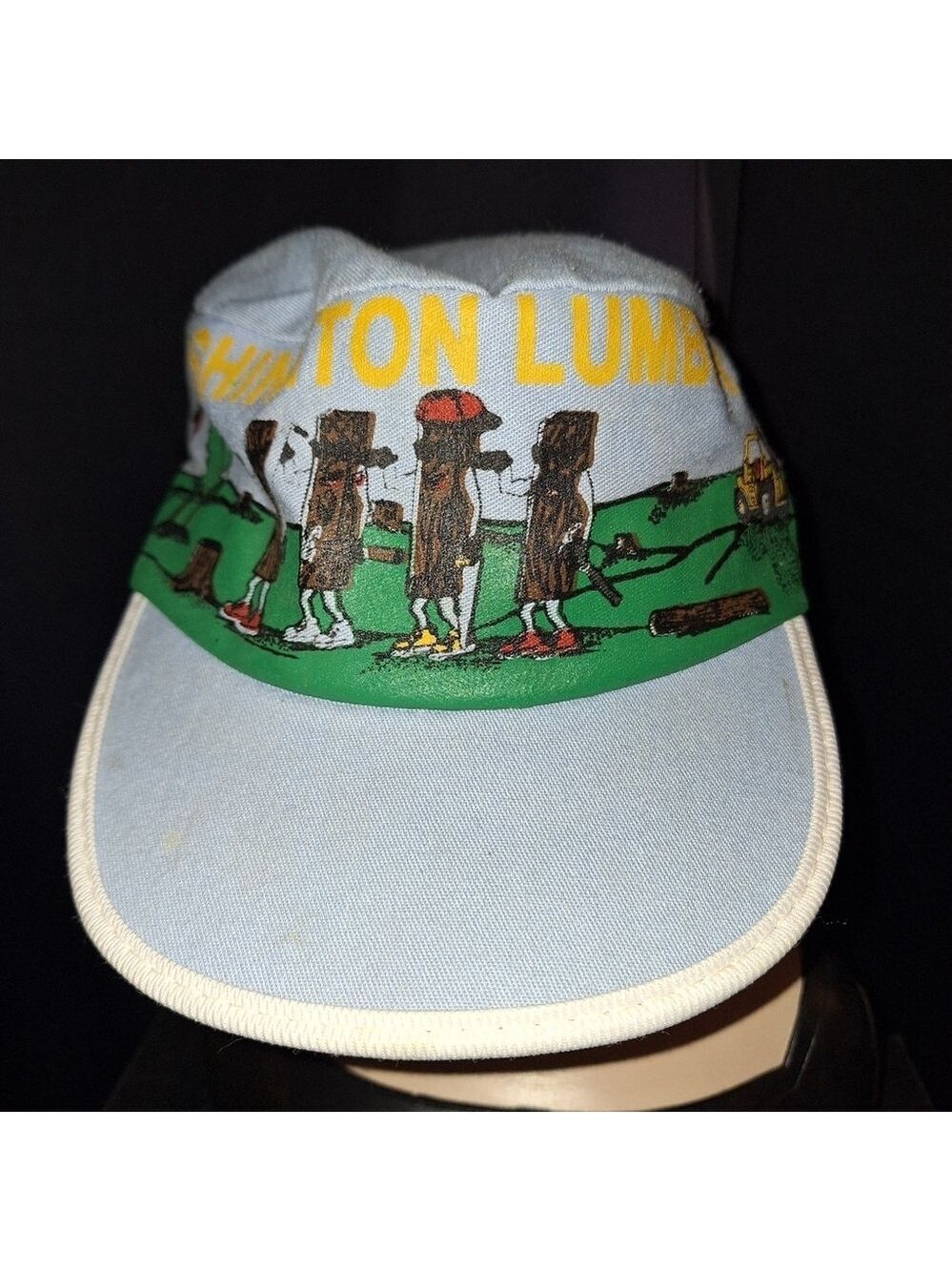 Washington Lumber Blue Green Cap Hat One Size